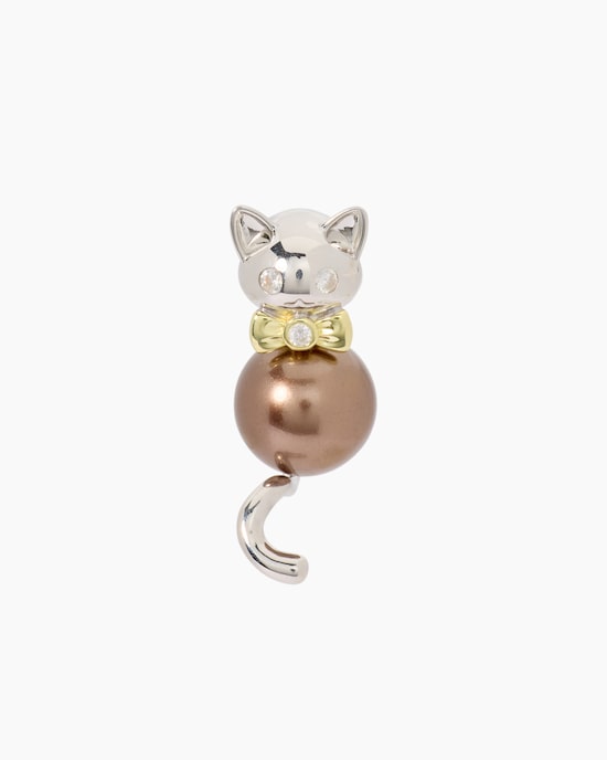 Produktabbildung für Anhänger mit Katze und Muschelkernperle