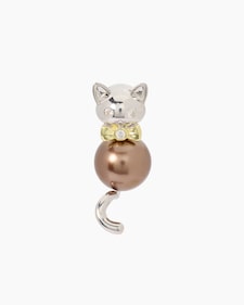 Produktabbildung für Anhänger mit Katze und Muschelkernperle