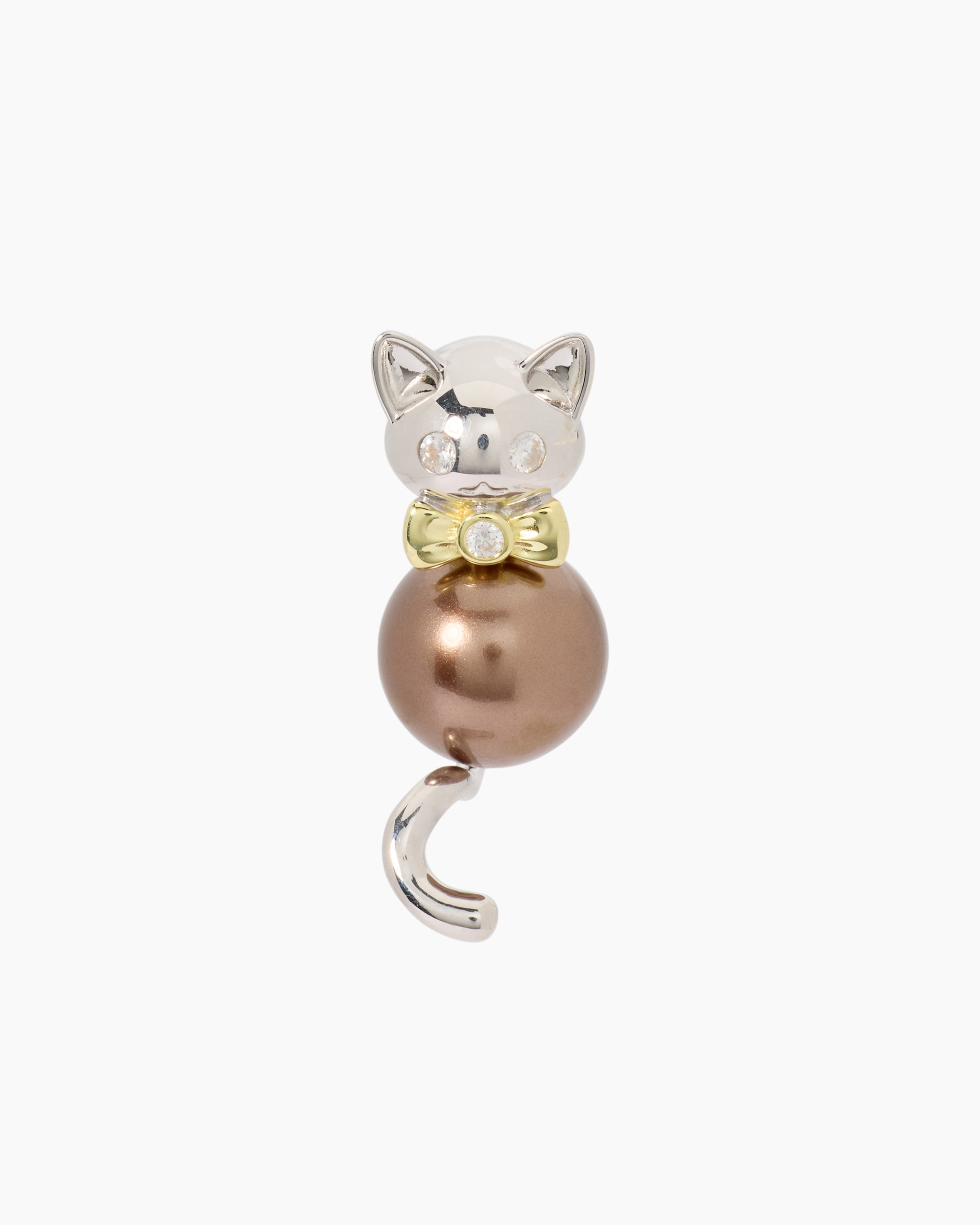 Produktabbildung für Anhänger mit Katze und Muschelkernperle
