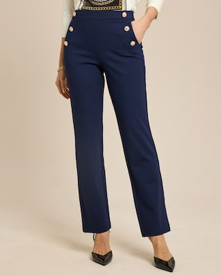 Produktabbildung 1 für Ponte Royal Hose mit Dekoknöpfen