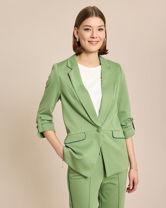 Produktabbildung für Jersey Blazer mit Paspeldetails