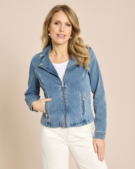 Produktabbildung für Jeansjacke im Bikerstil