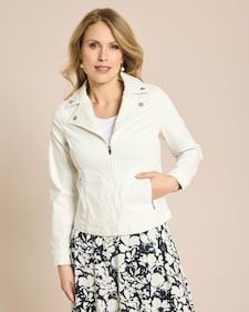 Produktabbildung für Jeansjacke im Bikerstil