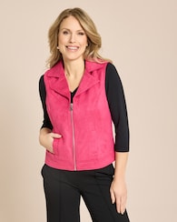 Produktabbildung für Velourslederimitat - Weste