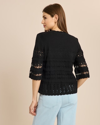 Produktabbildung 4 für Pullover mit Lochstruktur