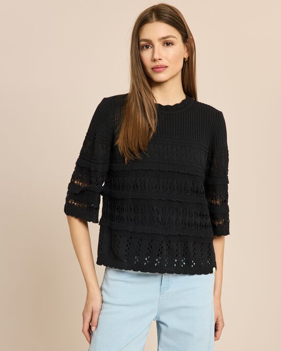 Produktabbildung für Pullover mit Lochstruktur