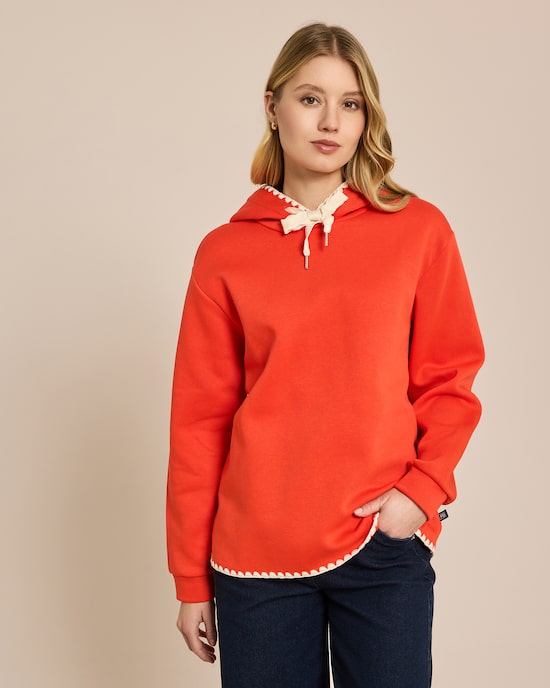 Produktabbildung für Hoody mit Zierstichen an Kanten