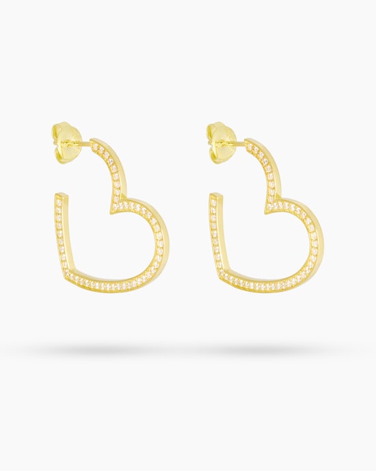 Produktabbildung für Creolen mit Zirkonia