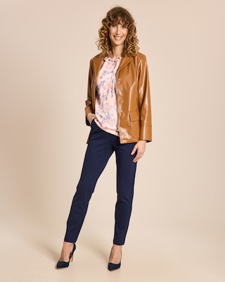 Produktabbildung 3 für Bluse mit Blumendruck und Rüschen