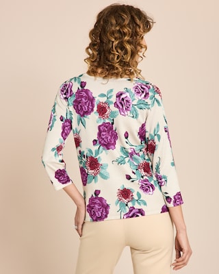 Produktabbildung 4 für Pullover mit Blumen- und Kettendruck