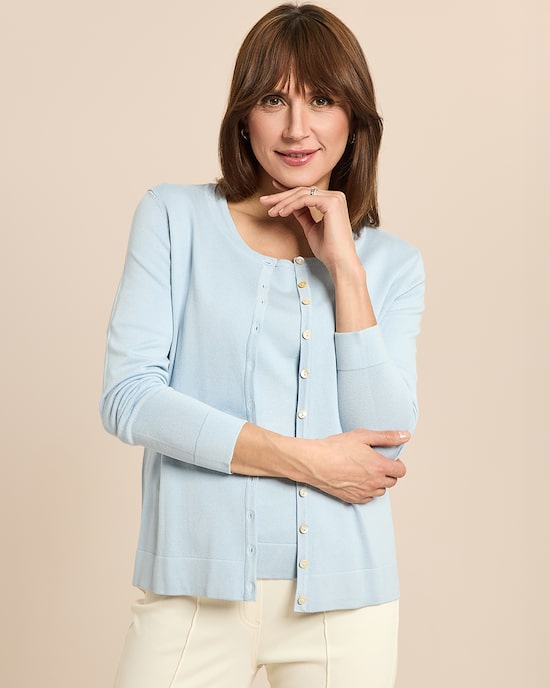 Produktabbildung für Twinset aus Feinstrick, 2-teilig