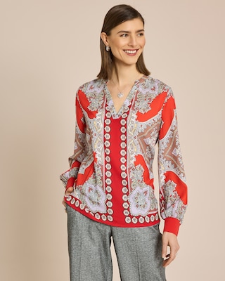 Produktabbildung 1 für Shirtbluse mit Ethno Druck