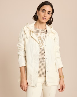 Produktabbildung für Übergangsjacke mit abnehmbarer Kapuze