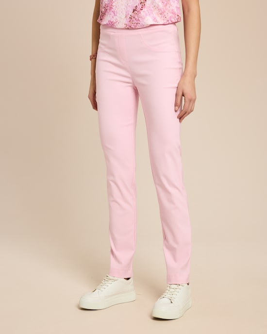 Produktabbildung für Slim Fit Schlupfhose uni, lang