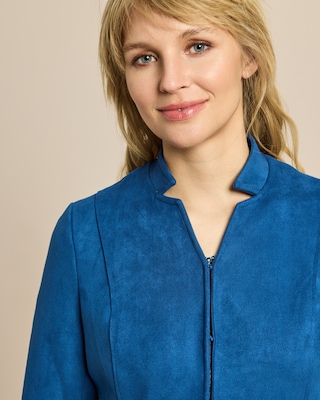 Produktabbildung 5 für Blazer Velourslederimitat