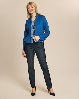 Produktabbildung 3 für Blazer Velourslederimitat