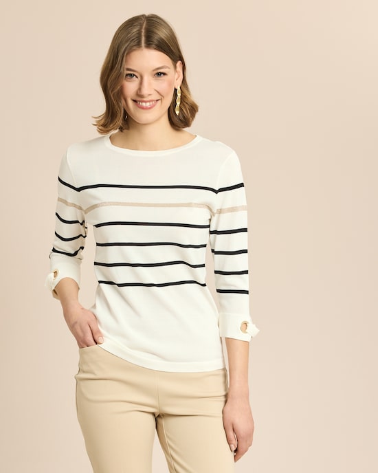 Produktabbildung für Pullover Italian Strick Streifen