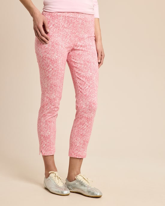 Produktabbildung für Slim Fit Schlupfhose bedruckt, 7/8