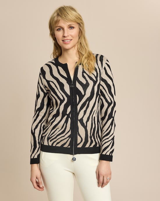 Produktabbildung für Cardigan Zebra Jacquard