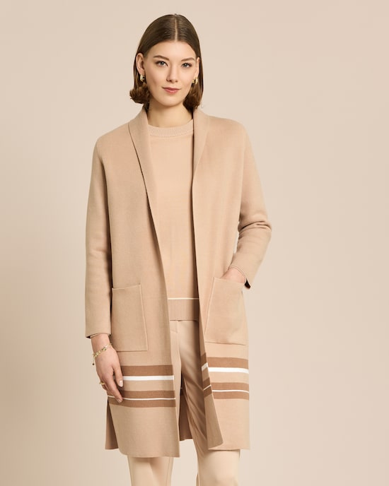 Produktabbildung für Cardigan mit Streifendetail