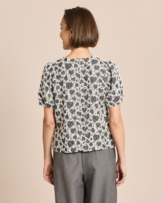 Produktabbildung 4 für Bluse aus Strukturstoff in Herz-Optik