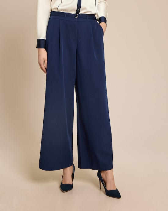 Produktabbildung für Wide leg Hose mit Gürtel