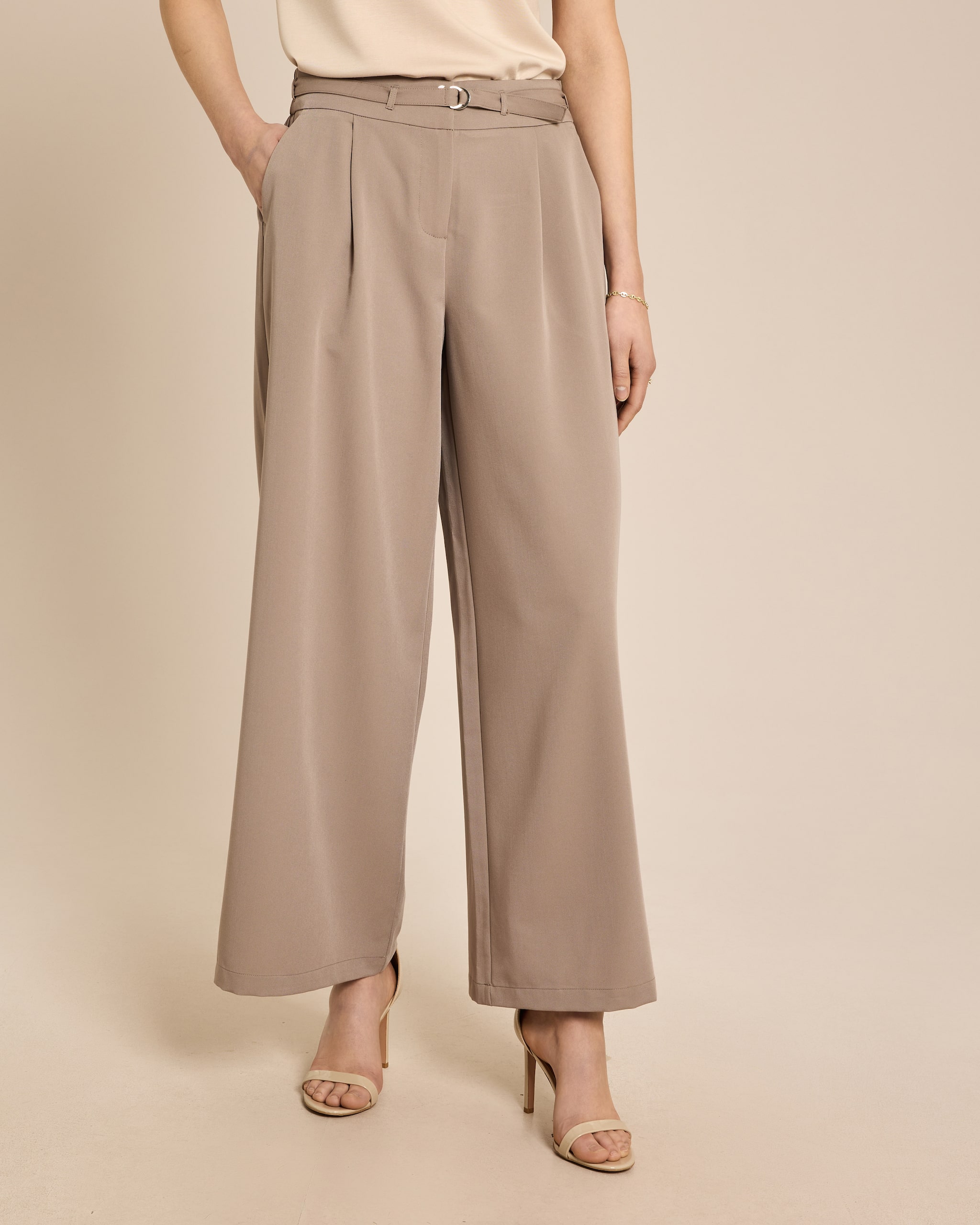 Produktabbildung für Wide leg Hose mit Gürtel