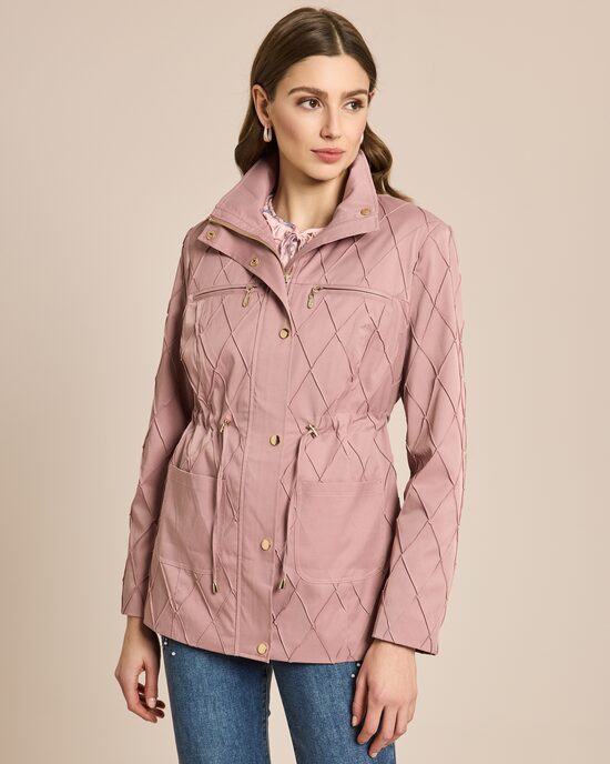 Produktabbildung für Jacke in Karo-Struktur mit Ziernähten