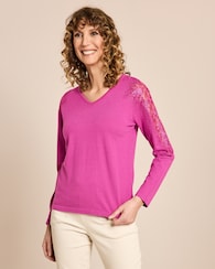 Produktabbildung für Glow Pullover mit Ärmelspitze