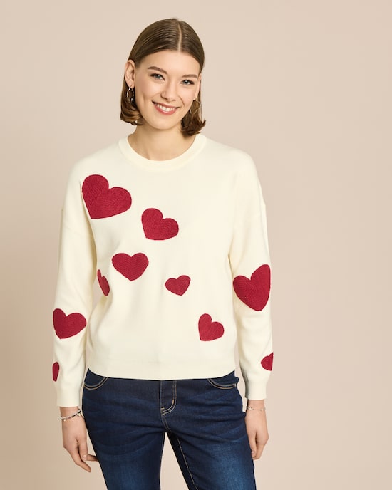 Produktabbildung für Herz-Pullover