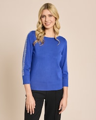 Produktabbildung für Pullover mit Strassdekoration