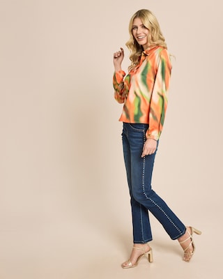 Produktabbildung 3 für Shirt mit Polokragen und Alloverdruck