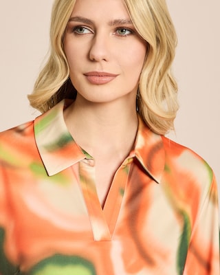 Produktabbildung 5 für Shirt mit Polokragen und Alloverdruck