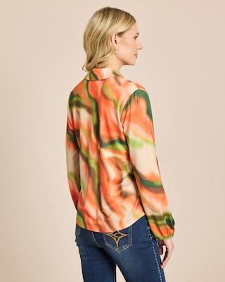 Produktabbildung 4 für Shirt mit Polokragen und Alloverdruck