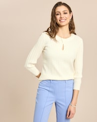 Produktabbildung für Feinstrick Zopf-Pullover