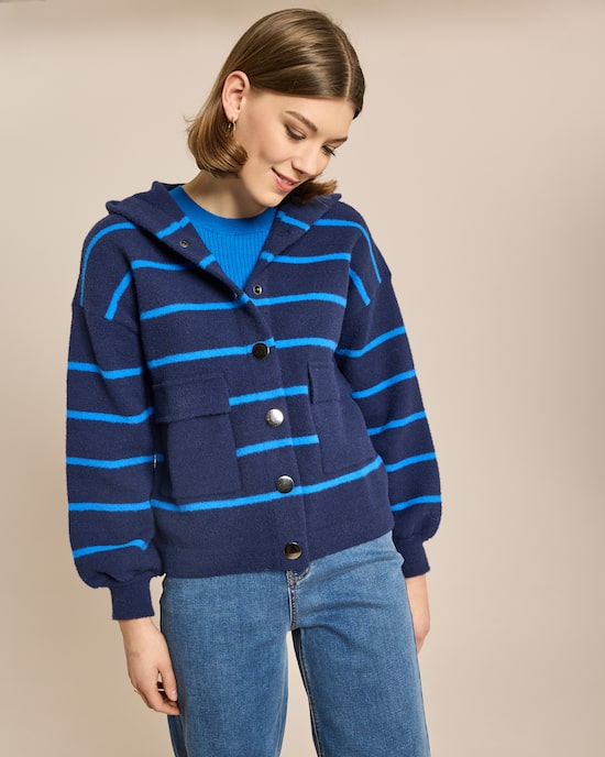 Produktabbildung für Cardigan mit Streifen