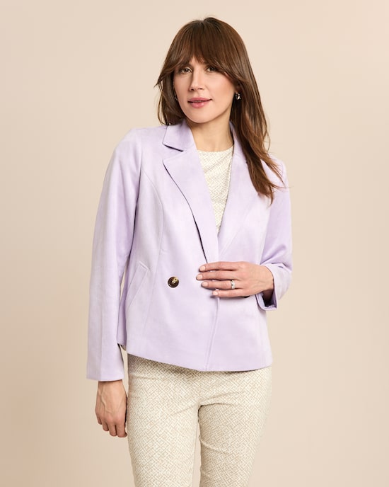 Produktabbildung für Blazer in Velours Optik