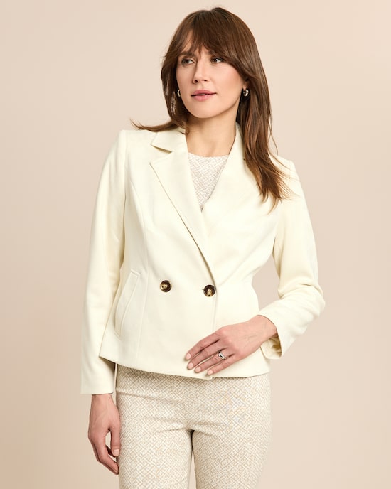 Produktabbildung für Blazer in Velours Optik