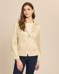 Produktabbildung für Jacke in Velours-Optik mit Reverskragen