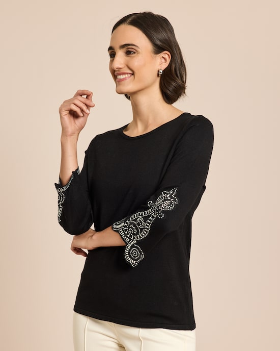 Produktabbildung für Pullover hochwertige Ärmel-Dekoration