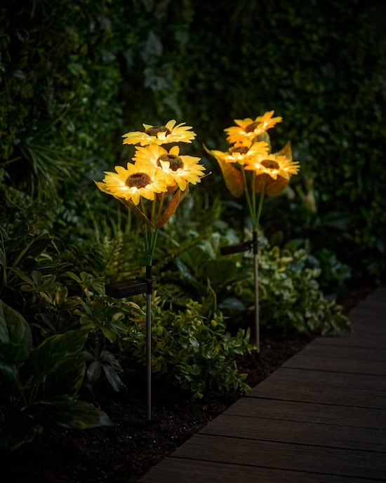 Produktabbildung für Solar-Sonnenblumen, 2er-Set