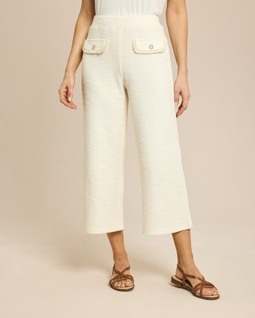 Produktabbildung für Culotte aus strukturiertem Jersey