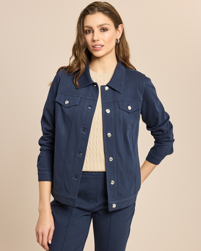 Power Fit Jacke mit Druckknöpfen