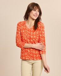 Produktabbildung für Shirt Hahnentritt V-Ausschnitt