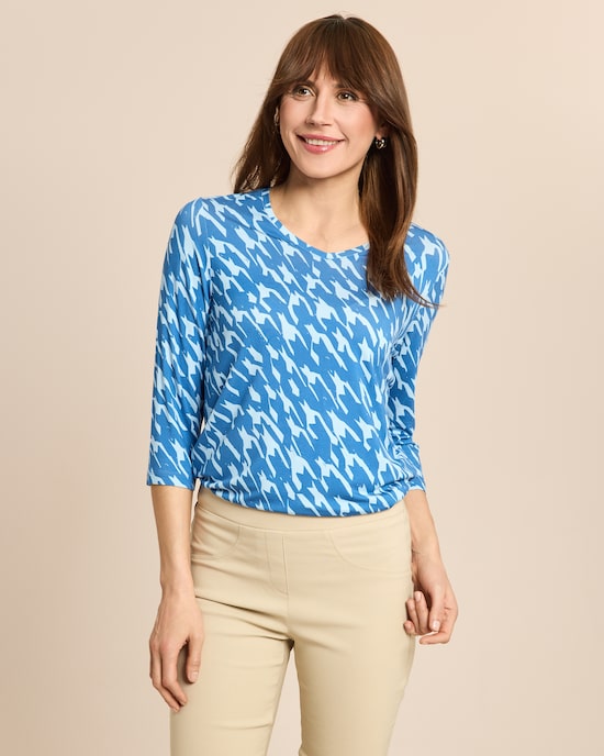 Produktabbildung für Shirt Hahnentritt V-Ausschnitt