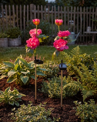 Produktabbildung 1 für Solar-Pfingstrosen, 2er-Set