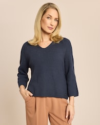 Produktabbildung für Bändchengarn Pullover V-Ausschnitt