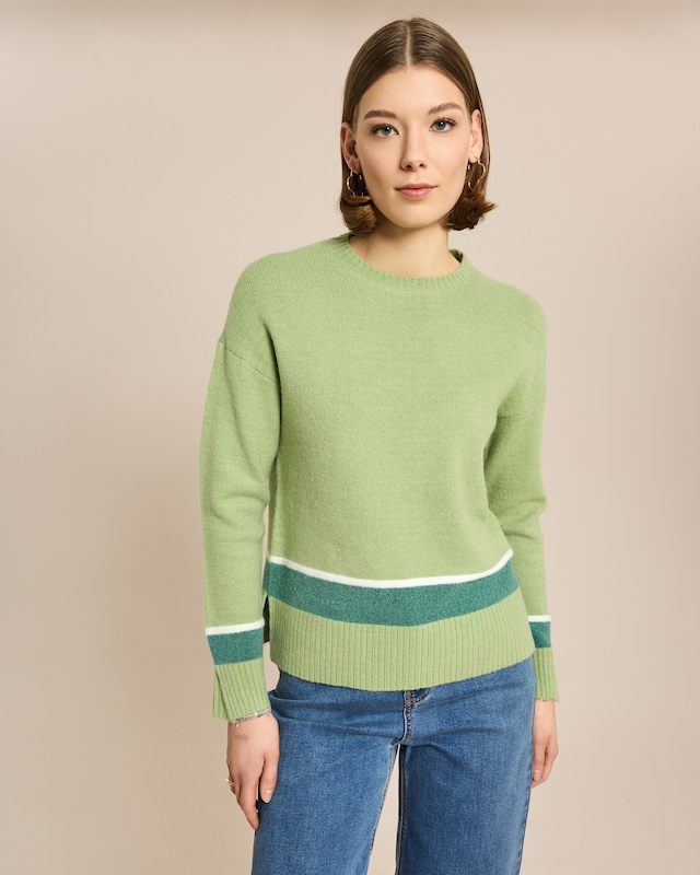 Pullover mit Streifendetail