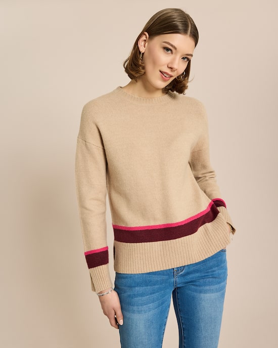 Produktabbildung für Pullover mit Streifendetail