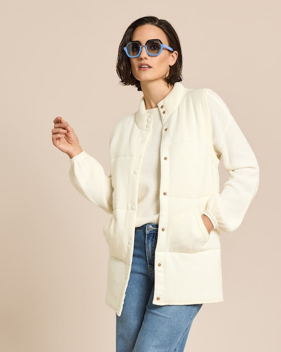 Produktabbildung für Steppweste aus Strick